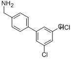 [4-(3,5-ジクロロフェニル)フェニル]メチルアミン塩酸塩 塩化物 化学構造式