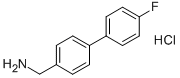 [4-(4-フルオロフェニル)フェニル]メチルアミン塩酸塩 化学構造式