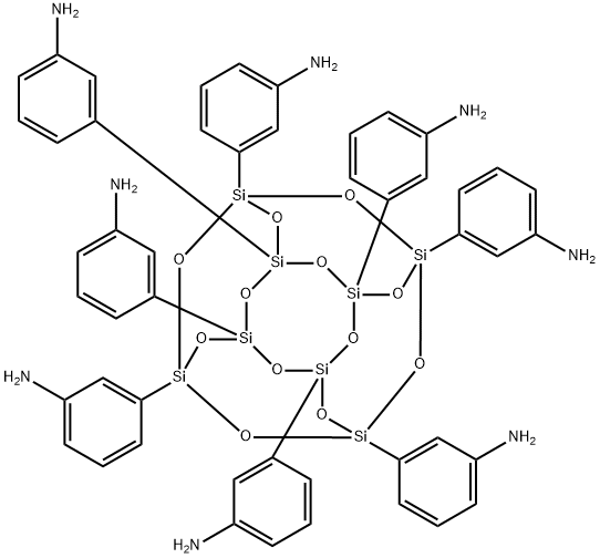 OCTA(AMINOPHENYL)-T8-SILESQUIOXANE 化学構造式