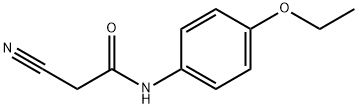 2-氰基-N-(4-乙氧苯基)乙酰胺,51838-07-4,结构式
