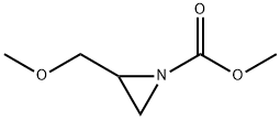 1-Aziridinecarboxylicacid,2-(methoxymethyl)-,methylester(9CI) 结构式