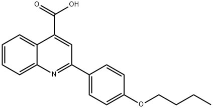 2-(4-BUTOXY-PHENYL)-QUINOLINE-4-CARBOXYLIC ACID Struktur