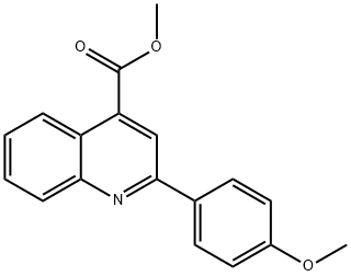 4-Quinolinecarboxylic acid, 2-(4-Methoxyphenyl)-, Methyl ester Struktur