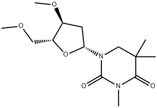 5,6-Dihydro-3,5-dimethyl-3'-O,5'-O-dimethylthymidine Struktur