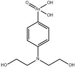 [4-[Bis(2-hydroxyethyl)amino]phenyl]arsonic acid 结构式