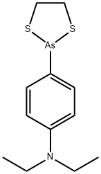 p-(1,3,2-ジチアルソラン-2-イル)-N,N-ジエチルアニリン 化学構造式