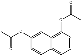 1,7-ナフタレンジオールジアセタート 化学構造式