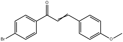 4-ブロモ-4′-メトキシカルコン 化学構造式