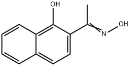 1-(1-ヒドロキシ-2-ナフタレニル)エタノンオキシム 化学構造式