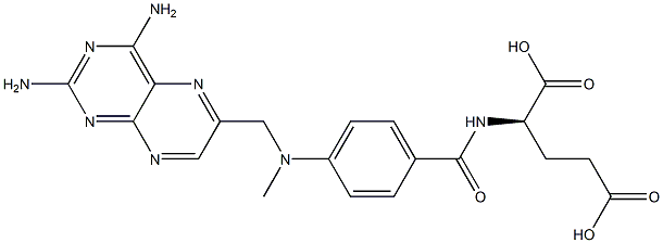 D-(-)-N-(2,4-diamino-6-pteridinyl(dimethylamino)benzoyl)glutaminsure