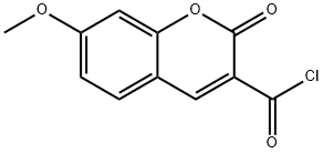 3-chloroformyl-7-methoxycoumarin Struktur