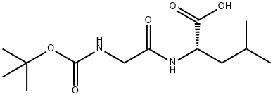 BOC-GLY-LEU-OH Structure