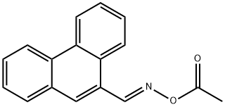 (E)-9-Phenanthrenecarbaldehyde O-acetyl oxime Struktur