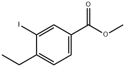 4-乙基-3-碘苯甲酸甲酯 结构式