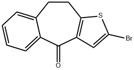 2-BROMO-9,10-DIHYDRO-4H-BENZO(4,5)CYCLOHEPTA(1,2-B)THIOPHEN-4-ONE Structure
