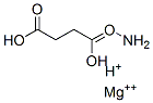 (2S)-2-aminobutanedioate, hydrogen(+1) cation, magnesium(+2) cation 结构式