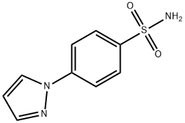 4-(1H-ピラゾール-1-イル)ベンゼンスルホンアミド 化学構造式