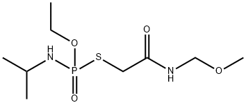 N-Isopropylphosphoramidothioic acid O-ethyl S-[2-(methoxymethylamino)-2-oxoethyl] ester Struktur