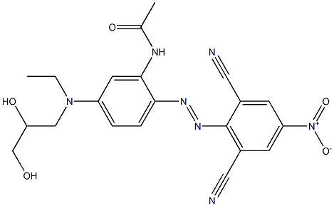 N-[2-[(2,6-Dicyano-4-nitrophenyl)azo]-5-[(2,3-dihydroxypropyl)ethylamino]phenyl]acetamide|