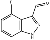 4-FLUORO-3-(1H)INDAZOLE CARBOXALDEHYDE Structure