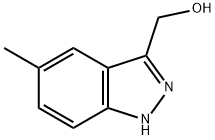 (5-甲基-1H-吲唑-3-基)甲醇, 518990-04-0, 结构式