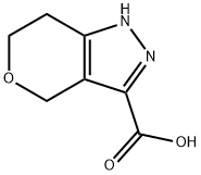 1,4,6,7-四氢吡喃[4,3-C]吡唑-3-羧酸, 518990-20-0, 结构式