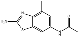 Acetamide, N-(2-amino-4-methyl-6-benzothiazolyl)- (9CI) Structure