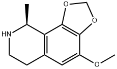 (9S)-6,7,8,9-テトラヒドロ-4-メトキシ-9-メチル-1,3-ジオキソロ[4,5-h]イソキノリン 化学構造式