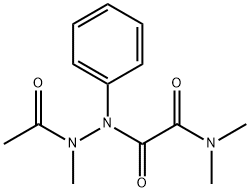 N'-acetyl-2-(dimethylamino)-N'-methyl-2-oxo-N-phenylacetohydrazide Struktur