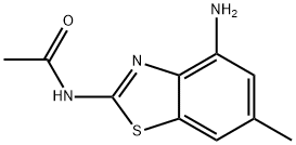 Acetamide, N-(4-amino-6-methyl-2-benzothiazolyl)- (9CI) Struktur