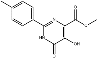 5,6-DIHYDROXY-2-P-TOLYL-PYRIMIDINE-4-CARBOXYLIC ACID METHYL ESTER Structure