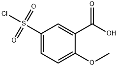 5-chlorosulphonyl-2-anisic acid Struktur