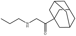 1-(1-アダマンチル)-2-(プロピルアミノ)エタノン 化学構造式
