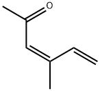 3,5-Hexadien-2-one, 4-methyl-, (Z)- (9CI) Structure