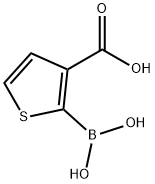 2-二羟基硼基-3-噻吩羧酸, 519054-53-6, 结构式