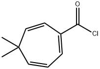 1,3,6-Cycloheptatriene-1-carbonyl chloride, 5,5-dimethyl- (9CI),51906-40-2,结构式