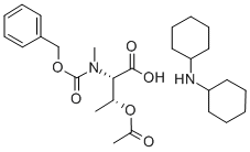 N-ALPHA-BENZYLOXYCARBONYL-N-ALPHA-METHYL-O-ACETYL-L-THREONINE DICYCLOHEXYLAMINE 结构式