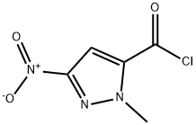 1H-Pyrazole-5-carbonyl chloride, 1-methyl-3-nitro- (9CI) 结构式