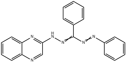 1,3-Diphenyl-5-(quinoxalin-2-yl)formazan Structure