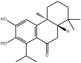 (4aS,10aS)-2,3,4,4a,10,10a-Hexahydro-8-isopropyl-6,7-dihydroxy-1,1,4a-trimethylphenanthren-9(1H)-one 结构式