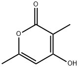 3,6-二甲基-4-羟基-2-吡喃酮, 5192-62-1, 结构式