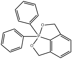 8,8-Dihydro-8,8-diphenyl-2H,6H-[1,2]oxaphospholo[4,3,2-hi][2,1]benzoxaphosphole 结构式