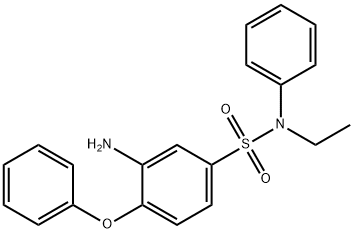 3-amino-N-ethyl-4-phenoxy-N-phenylbenzenesulphonamide 结构式