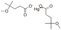 (2-メトキシ-2-メチルプロピル)水銀(II)アセタート 化学構造式
