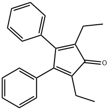 2,5-DIETHYL-3,4-DIPHENYLCYCLOPENTADIENONE Struktur