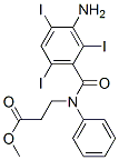 N-(3-氨基-2,4,6-三碘苯甲酰基)-N-苯基-BETA-丙氨酸甲酯 结构式