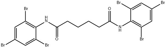 N,N'-bis(2,4,6-tribromophenyl)adipamide 结构式