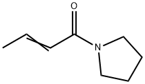 Pyrrolidine, 1-(1-oxo-2-butenyl)- Structure