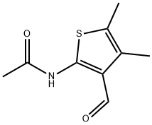 N-(3-甲酰基-4,5-二甲基-2-噻吩基)乙酰胺, 51948-01-7, 结构式