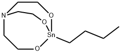 1-ブチル-2,8,9-トリオキサ-5-アザ-1-スタンナビシクロ[3.3.3]ウンデカン 化学構造式